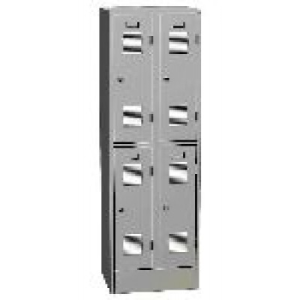  K2469/600 A 4-ajtós öltözőszekrény lábazattal (rövid ajtós)
