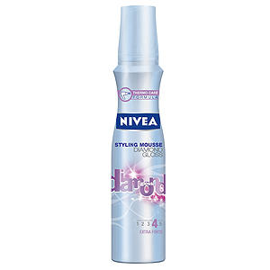 Nivea Diamond Gloss Fényfokozó hajhab 150 ml női