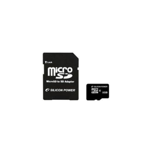 SILICON Power Micro SD 8GB + SD adapter CL10