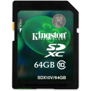 Kingston SDXC 64GB Class 10