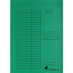VICTORIA Gyorsfűző, karton, A4, VICTORIA, zöld