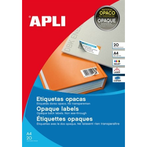 APLI Etikett, 25,4x10 mm, felülcímkézéshez (tökéletes fedés), 3780 etikett/csomag
