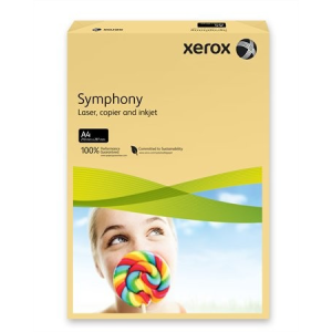Xerox Symphony színes másolópapír, A4, 160 g, vajszín (közép) 500 lap/csomag