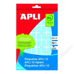 APLI Etikett, 10 mm kör, kézzel írható, színes, APLI, kék, 1008 etikett/csomag (LCA2731)