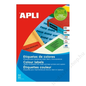 APLI Etikett, 70x37 mm, színes, APLI, kék, 480 etikett/csomag (LCA1592)