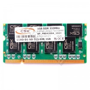 CSX 1 GB DDR 333 Mhz SODIMM CSX