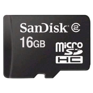 Sandisk microSDHC 16GB Class 4