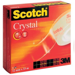 3M Scotch Ragasztószalag, 12 mm x 33 m, "Crystal"