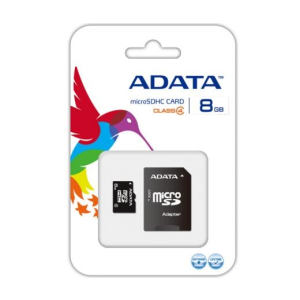 ADATA Micro SD 8GB + Adapter CL4 (AUSDH8GCL4-RA1)