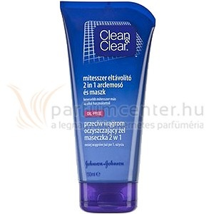 Clean & Clear Clean&Clear Blackhead Clearing 2in1 Arclemosó és maszk 150 ml
