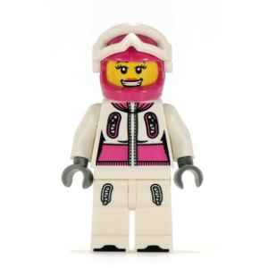 LEGO Minifigura 3. sorozat- Snowboardos (kieg.nélkül) col039h