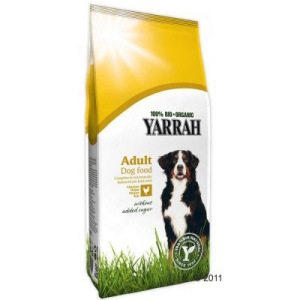 Yarrah Bio csirkehúsos és gabonás kutyatáp - 2 x 15 kg