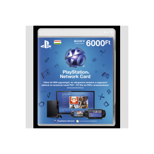 Sony PlayStation Network 6000 forintos feltöltőkártya