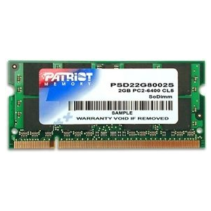Patriot 2GB 800MHz DDR2 Non-ECC CL6 SODIMM