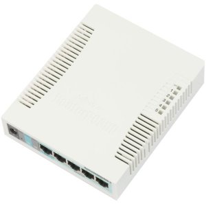 MIKROTIK RB260GS SwitchOS 5xGig LAN 1xSFP web browser Soho Switch plastic case