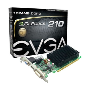 EVGA VGA EVGA PCIE GF 210 1024MB DDR3 DVI HDMI VGA - passive