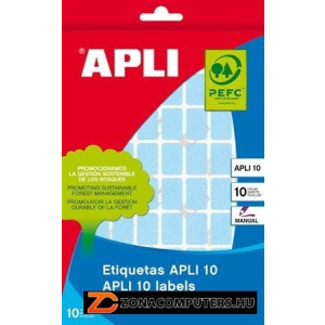 APLI Etikett, 12x18 mm, kézzel írható, színes, kerekített sarkú, APLI, zöld, 448 etikett/csomag (LCA2753)