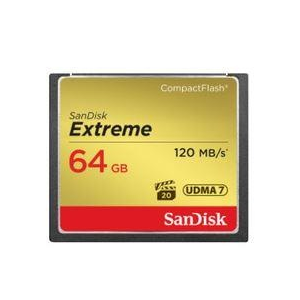 Sandisk Compact Flash Extreme 64GB UDMA7 (transfer 120MB/s)