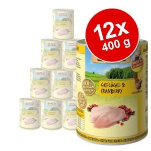 MAC's MAC´s Cat gazdaságos csomag 12 x 400 g - Lazac &amp; csirke