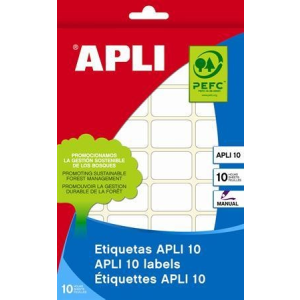 APLI Etikett, 20x50 mm, kézzel írható, kerekített sarkú, APLI, 150 etikett/csomag (LCA1642)
