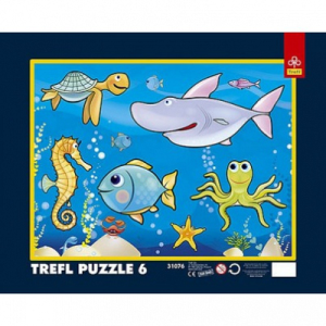  Trefl - 6 db-os keretes puzzle - Az óceánban (31076)