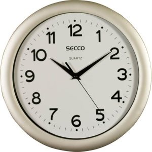 Secco Falióra, 30 cm, SECCO "Sweep Second",ezüst színű keret