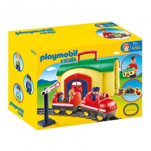 Playmobil 1.2.3 Hordozható vonatállomás 6783
