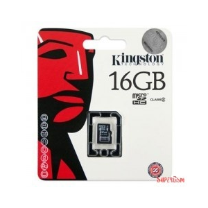 Kingston MicroSDHC 16GB, Class4, Sima
