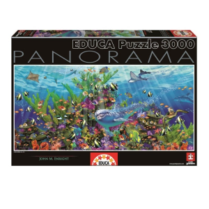 Educa Víz alatti világ panoráma puzzle, 3000 darabos