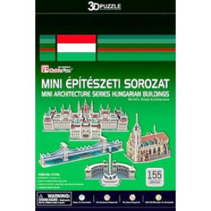 3D 3D puzzle Mini magyar épületek 155 db-os