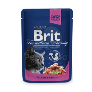 Brit Brit Premium Cat Salmon & Trout alutasakos 100 g