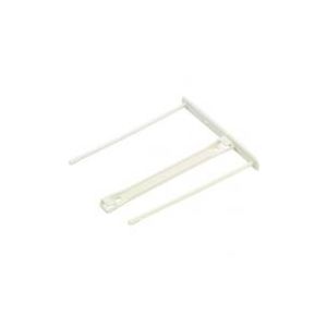 FELLOWES Lefűző klipp, műanyag, fehér, 100 mm, FELLOWES (100db)