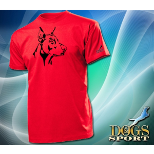  Dogs &amp; Sport Doberman férfi póló (férfi rövid ujjú póló )