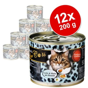 O'Canis for Cats gazdaságos csomag 12 x 200 g - Liba, csirke &amp; bogáncsolaj