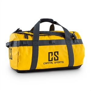 Capital Sports Travel M, utazótáska, hátizsák, 60 l, kocsi, vízlepergető, sárga