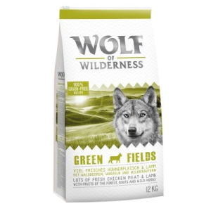 Wolf of Wilderness 'Green Fields' - bárány - 2 x 12 kg
