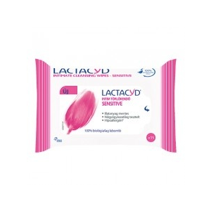 Lactacyd Intim törlőkendő Sensitív 15 db