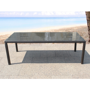 Beliani Rattan kerti asztal - Kerti bútor - Étkezoasztal - 220 cm -ITALY