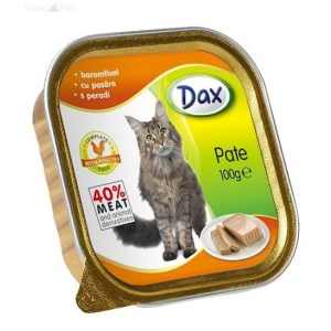 Dax 100 g alutálcás konzerv cicáknak csirkés