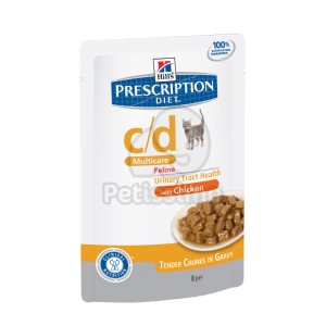  Hill's Prescription Diet™ c/d™ Multicare Feline Chicken alutasakos 12 x 85 g