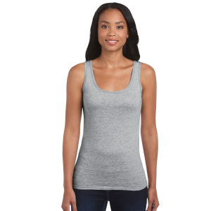 GILDAN női ujjatlan póló, sportszürke (Gildan női ujjatlan póló, sportszürke)