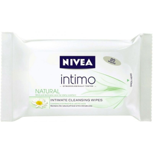Nivea Intimo Natural intim törlőkendő 20db