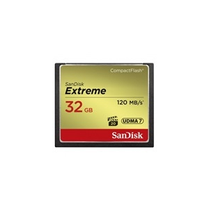 Sandisk CompactFlash 32GB Extreme (120/85MB/s) 30év garancia
