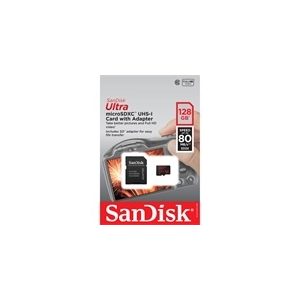Sandisk Micro SDXC 128GB Mobile Ultra 80MB/s Class 10 UHS-1 + adapter