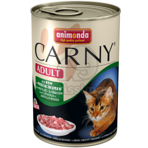  Animonda Cat Carny Adult, marha, szarvas és vörösáfonya 6 x 200 g (83700)