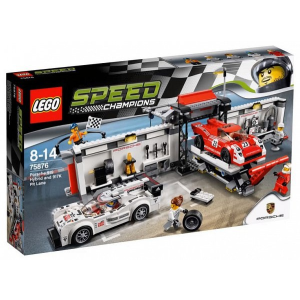 LEGO Speed Champion Porsche 919 Hybrid and 917K Pit Lane (75876)