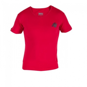 Gorilla Wear Essential V-Neck T-Shirt - Red