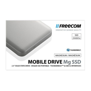 Freecom SSD (külső memória), 256GB, USB 3.0, Thunderbolt, FREECOM &quot;Mobile Drive Mg&quot;, ezüst