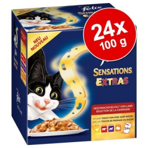 FELIX Sensations Extras 24 x 100 g - Szárazföldről