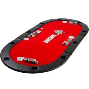  Kihajtható piros póker asztallap
